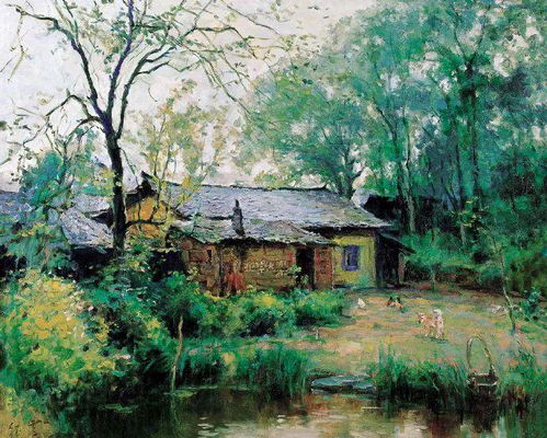 老一辈油画家笔下的田园风景,也太美了