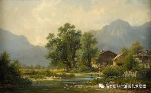 很美的风景油画作品欣赏 德国艺术家路德维希 斯凯尔