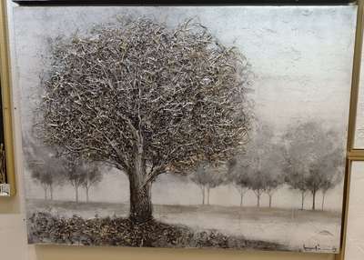 高品质布底油画【可定制】树木风景风格油画价格,厂家,品牌,批发市场,图片优选海顺相框商行