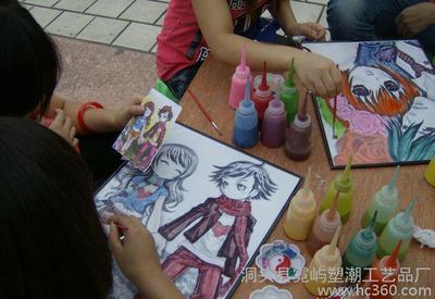 透光画米妮唐老鸭 丙烯颜料画手工DIY产品DIY油画厂家直销图片_高清图_细节图-洞头县霓屿塑潮工艺品厂