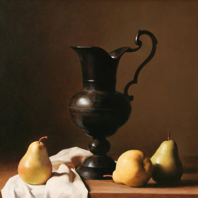 水果静物油画素材