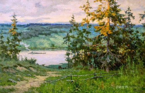 柔美的俄罗斯风景 谢尔盖·德明的油画艺术